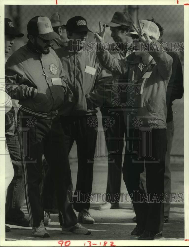 1985 Press Photo Umpires during a Houston Umpires Association clinic in Katy- Historic Images