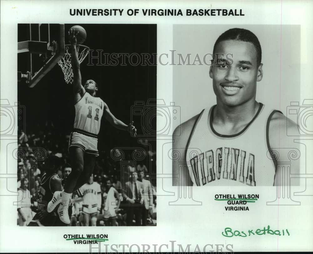 1984 Press Photo Virginia college basketball player Othell Wilson - hcs26113- Historic Images