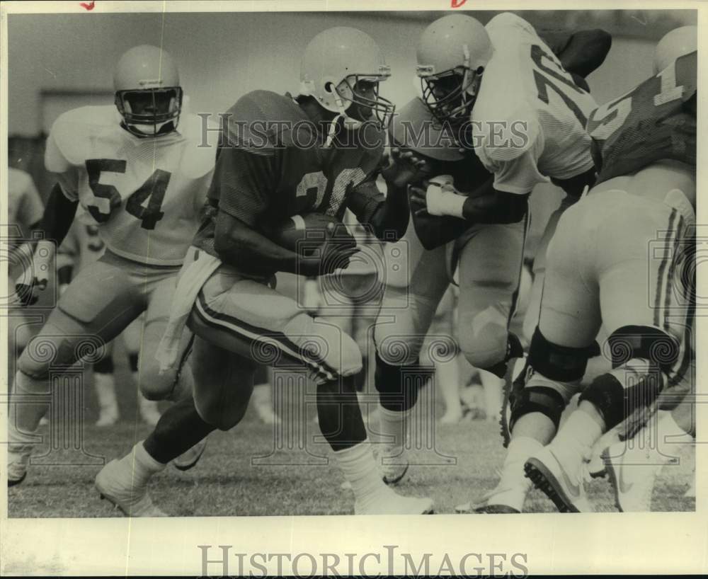 1986 Press Photo LSU&#39;s Harvey Williams expects to be the target in A&amp;M game- Historic Images