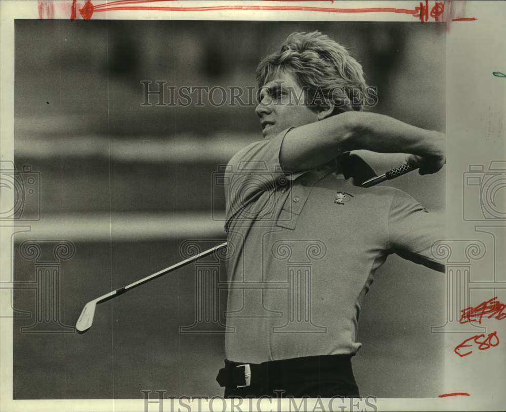 1981 Press Photo Oklahoma State golfer Willie Wood wins All-America Invitational- Historic Images