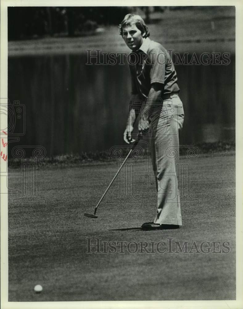 1977 Press Photo Golfer Lanny Wadkins headed for Greater Greensboro Open- Historic Images