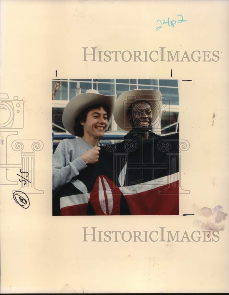 1989 Press Photo Champion Runners Veronique Marot and Richard Kaitany- Historic Images