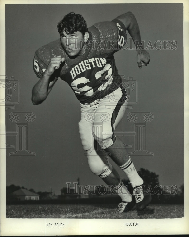 1972 Press Photo Houston Oilers&#39; Football Player Ken Baugh. - hcx07575- Historic Images