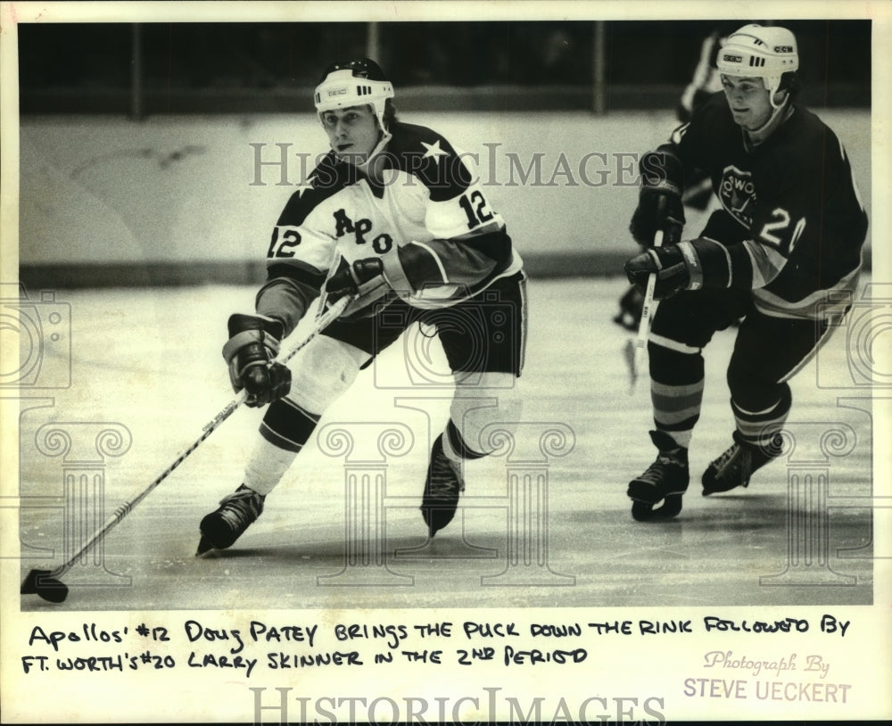 1979 Press Photo Houston Apollos Doug Patey and Fort Worth&#39;s Larry Skinner- Historic Images