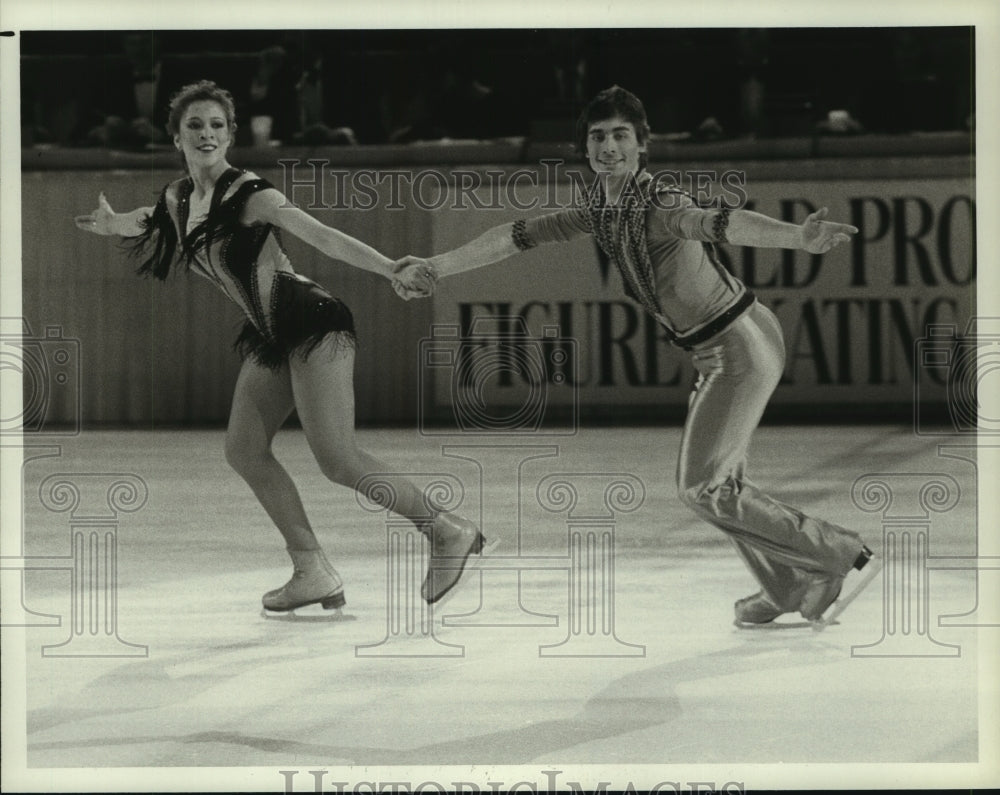 1983 Press Photo NBC United States Ice Skaters Tai Babilonia & Randy Gardner.- Historic Images