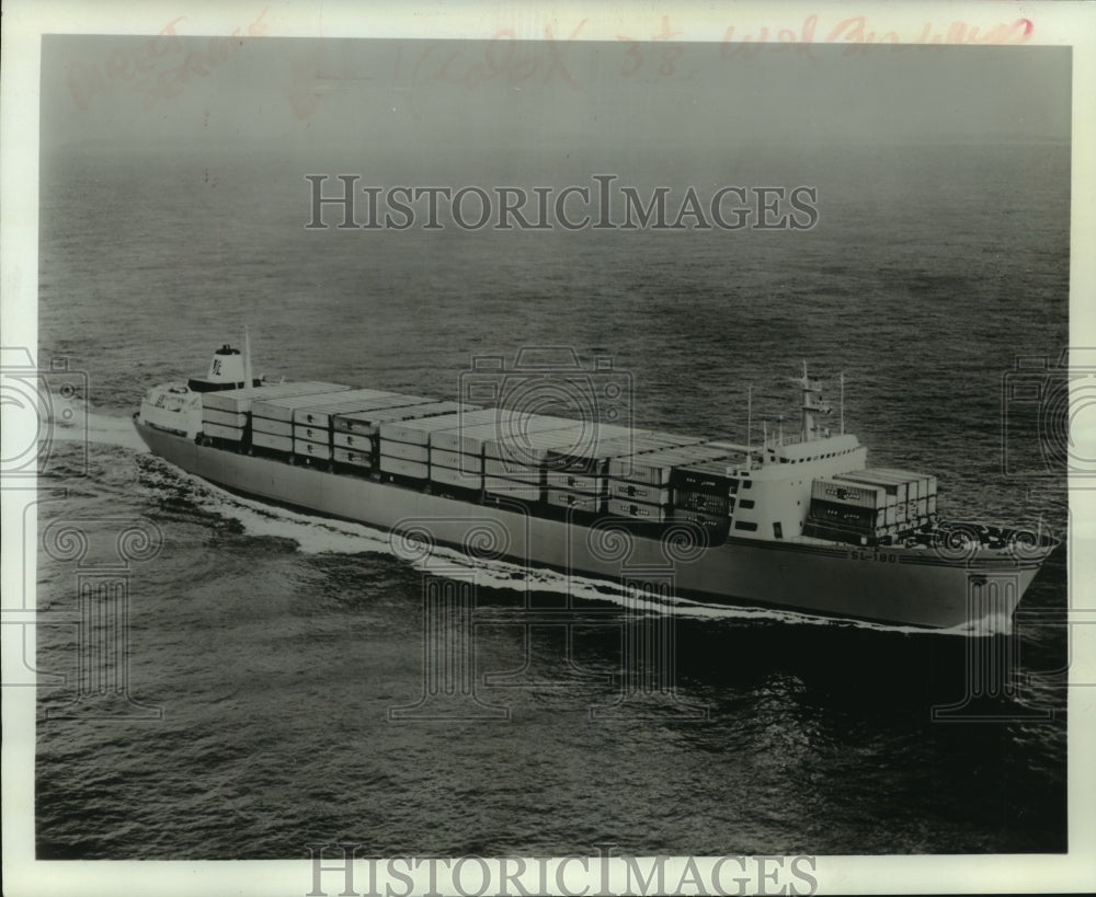 1972 Press Photo Sea-Land Service Incorporated Containership on Europe Route- Historic Images