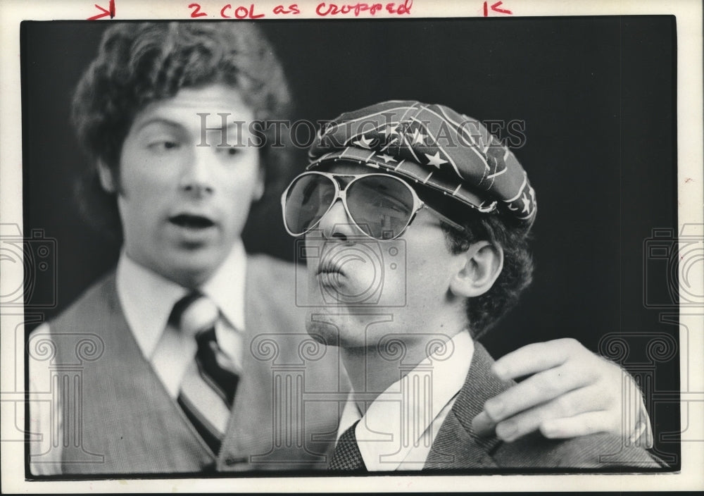 1973 Press Photo Rice University Players Perform "Adaptation" at Hammon Hall- Historic Images