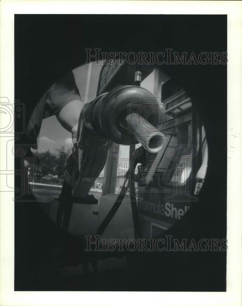 1993 Press Photo View From Inside the Gas Tank, Houston, Texas - hcx17678