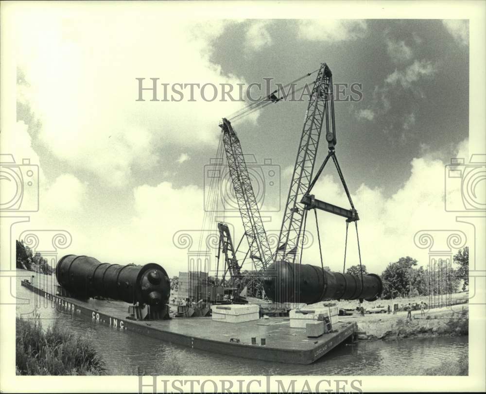 1980 Press Photo Construction Continues on South Texas Nuclear Power Project- Historic Images