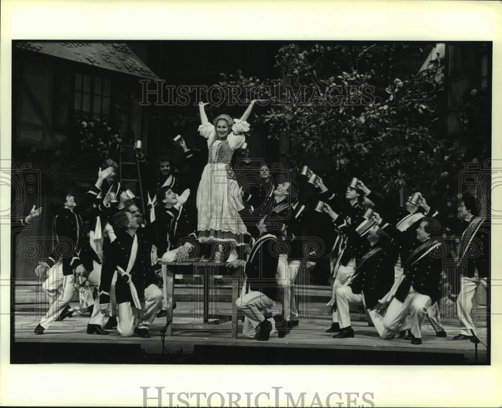1981 Press Photo Scene from Houston Grand Opera's The Student Prince, Act I