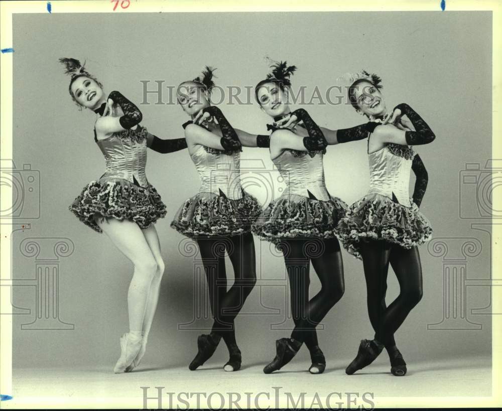 1986 Press Photo Dancers in Western Symphony of the Houston Ballet - hcx31359- Historic Images