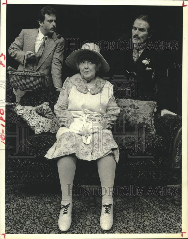 1979 Press Photo Cast from &quot;Black Coffee&quot; Onstage at Alley Theater in Houston- Historic Images