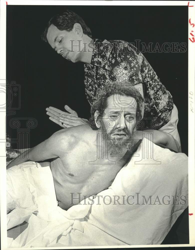 1981 Press Photo Scene from Stages&#39; Theater Production Seduced, Houston, TX- Historic Images