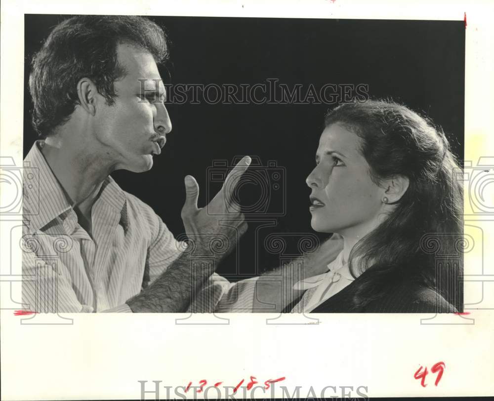 1984 Press Photo Tim Palumbo, Kayce Glasse in &quot;Suddenly Last Summer&quot; - hcx32802- Historic Images