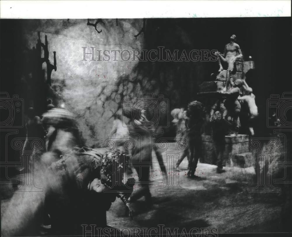 1974 Press Photo Action shot - Houston Grand Opera's "Mefistofele" - hcx32827- Historic Images
