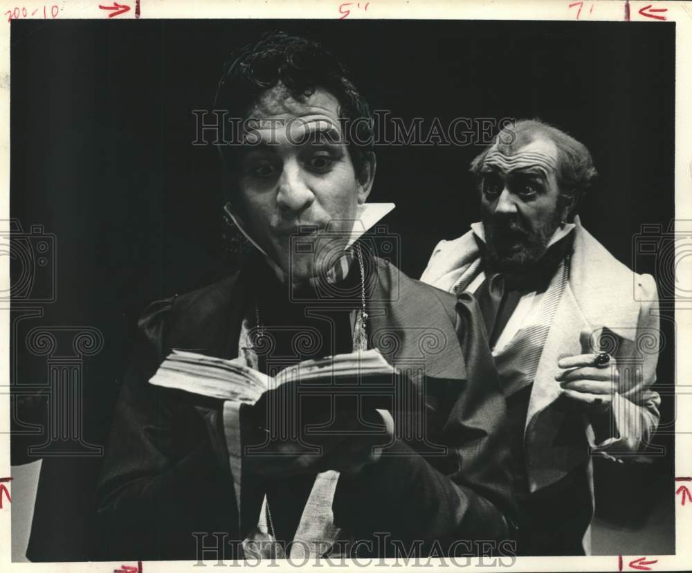 1967 Press Photo Alley Theater&#39;s &quot;Diary of a Scoundrel&quot; - on stage in Houston- Historic Images