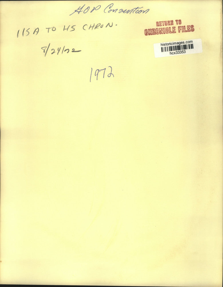 1972 Press Photo Delegates demonstrate for Agnew, Vice-President-GOP Convention