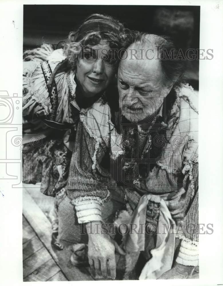 1984 Press Photo Joan Dunham, Robert Donley of &quot;Strider&quot; Alley Theater, Houston- Historic Images