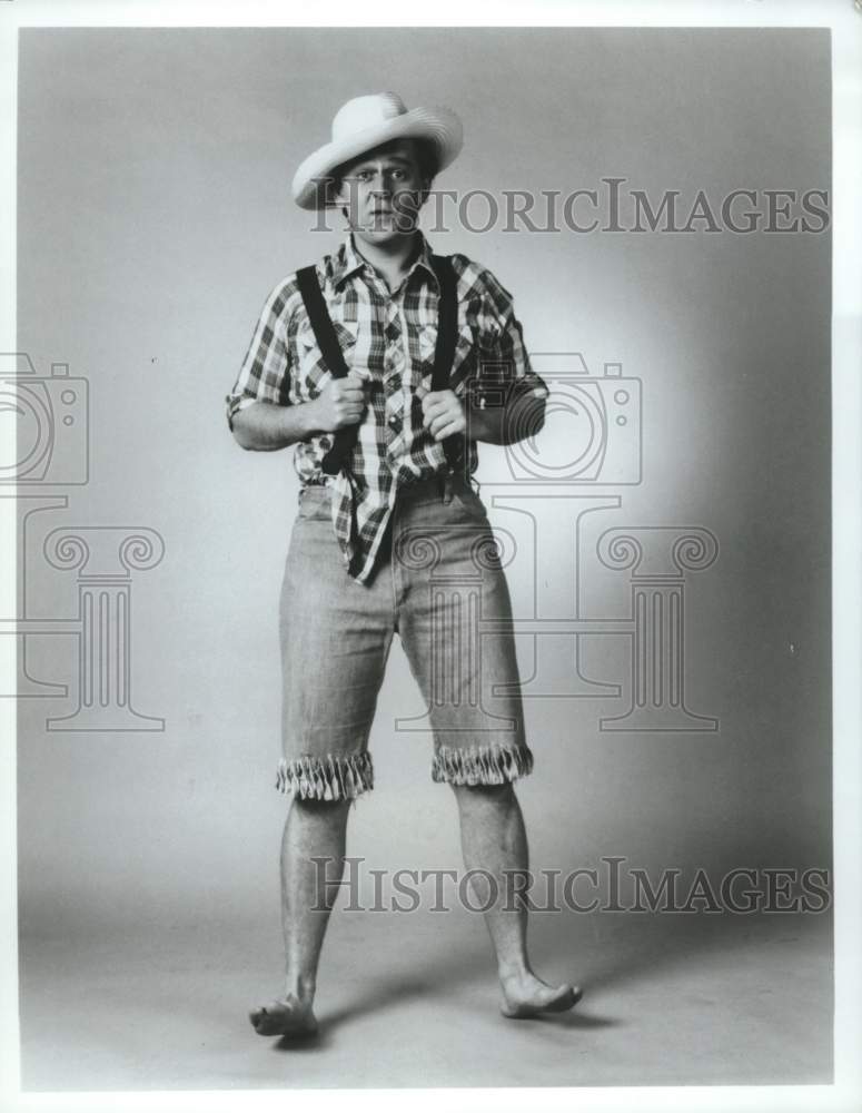 1990 Press Photo Michael Gray in Twain Them 'N Me at Stages Theatre, Houston, TX- Historic Images