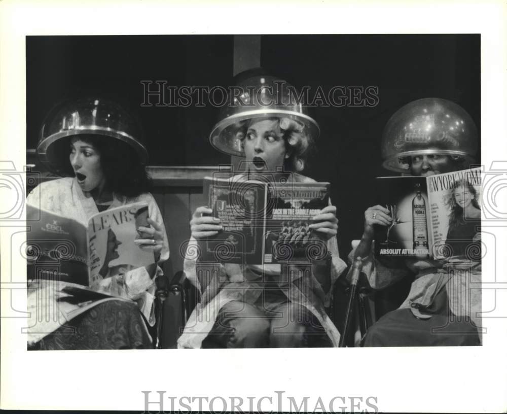 1989 Press Photo Actresses in "World of Beauty" at Stages Theater, Houston- Historic Images