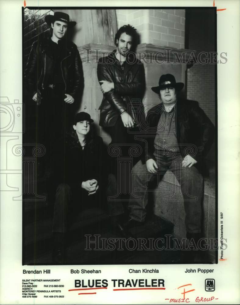 1997 Press Photo Members of the "Blues Traveler" Music Group - hcx34775- Historic Images