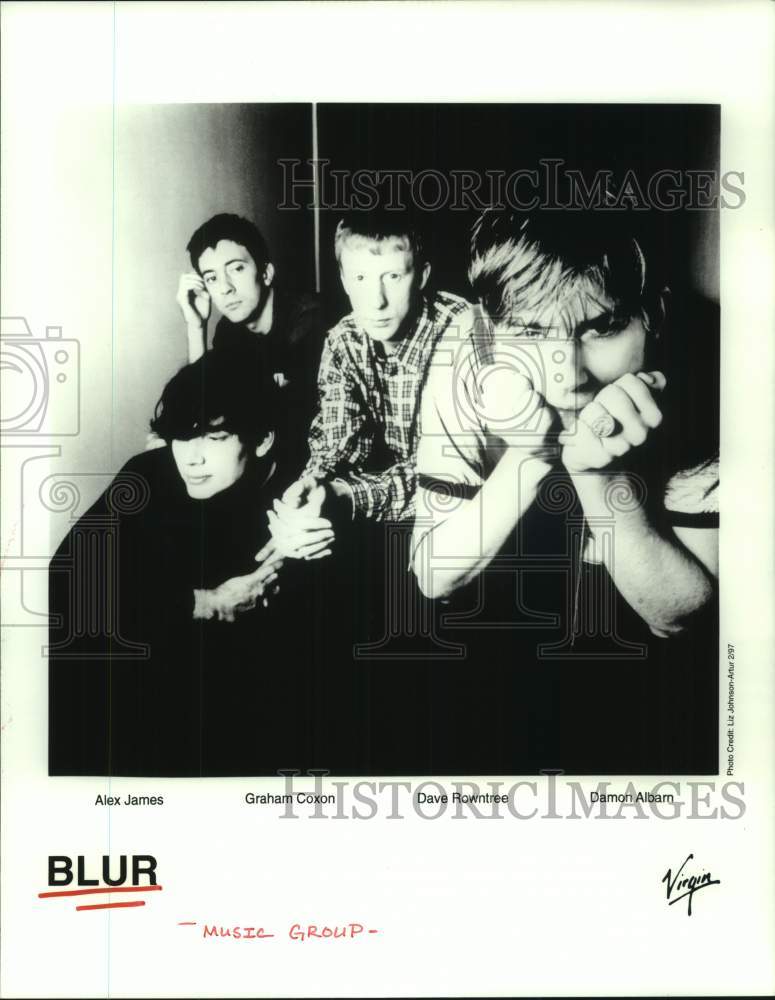 1997 Press Photo Members of the "Blur" Music Group - hcx34777- Historic Images