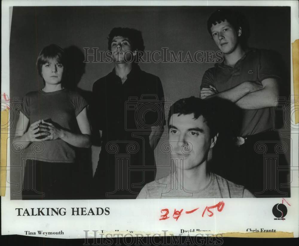 1979 Press Photo Talking Heads - new wave rock group - hcx35779- Historic Images