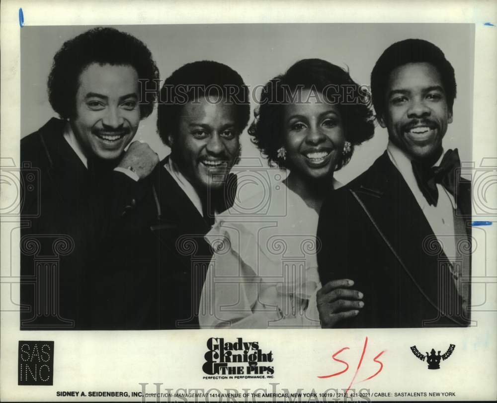 1978 Press Photo Members of Group Gladys Knight and the Pips - hcx36164- Historic Images