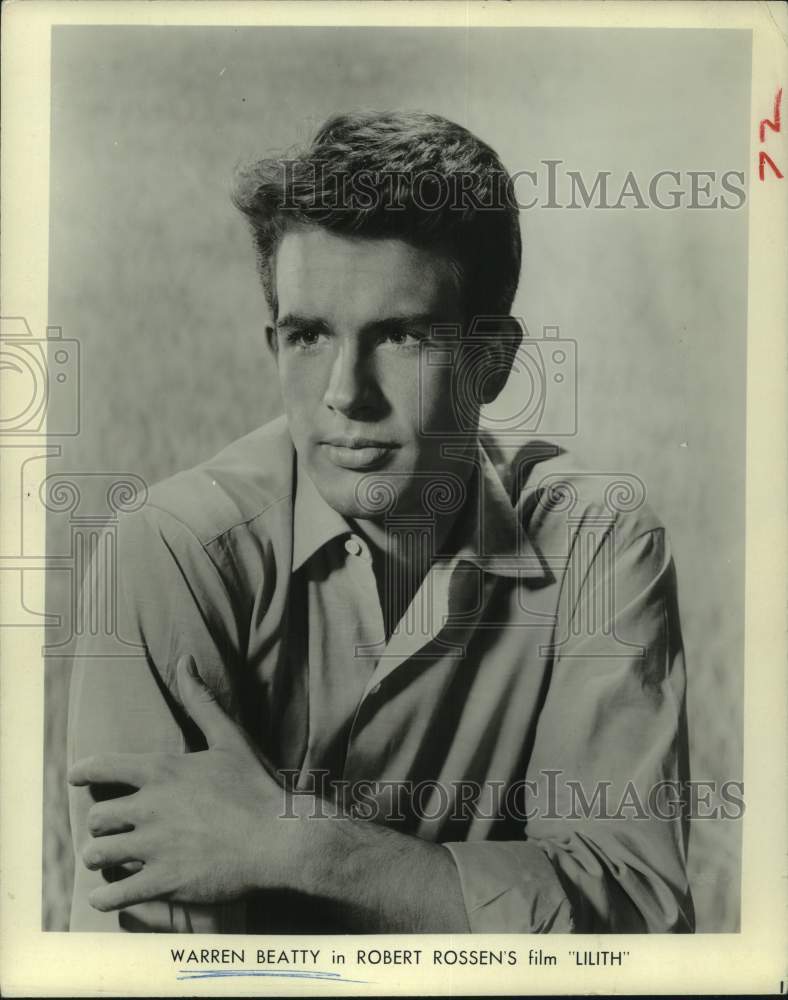 1963 Press Photo Actor Warren Beatty stars in Robert Rossen's film "Lilith"- Historic Images