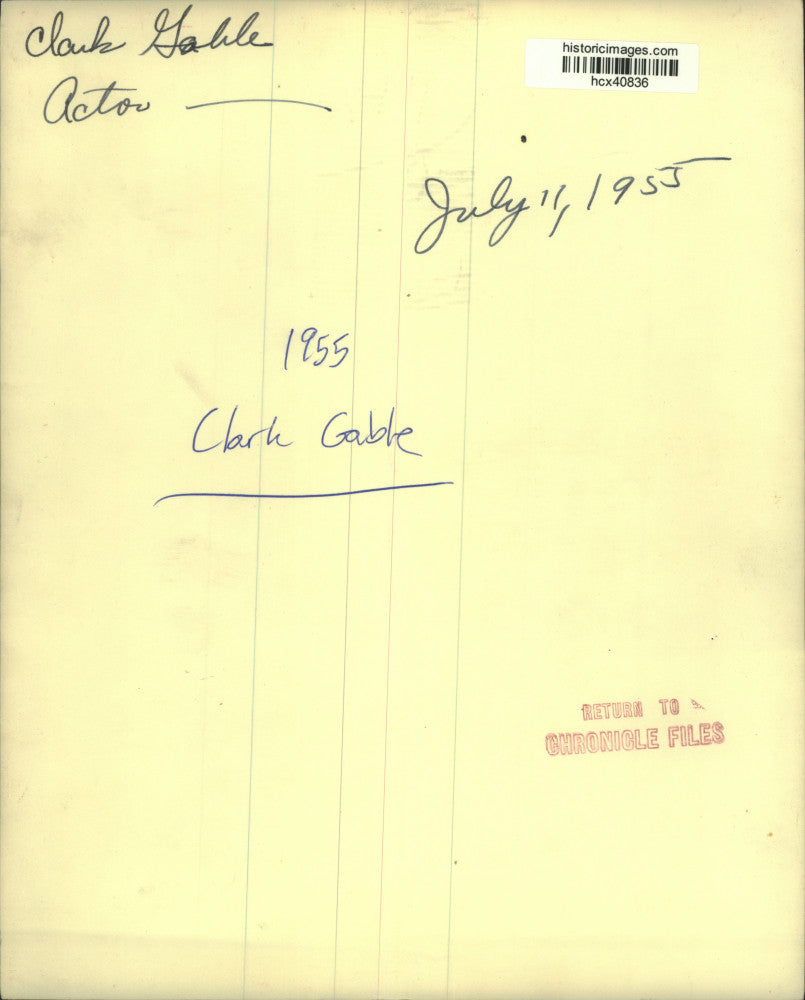 1954 Press Photo Actor Clark Gable with new wife Kay Williams in Hollywood