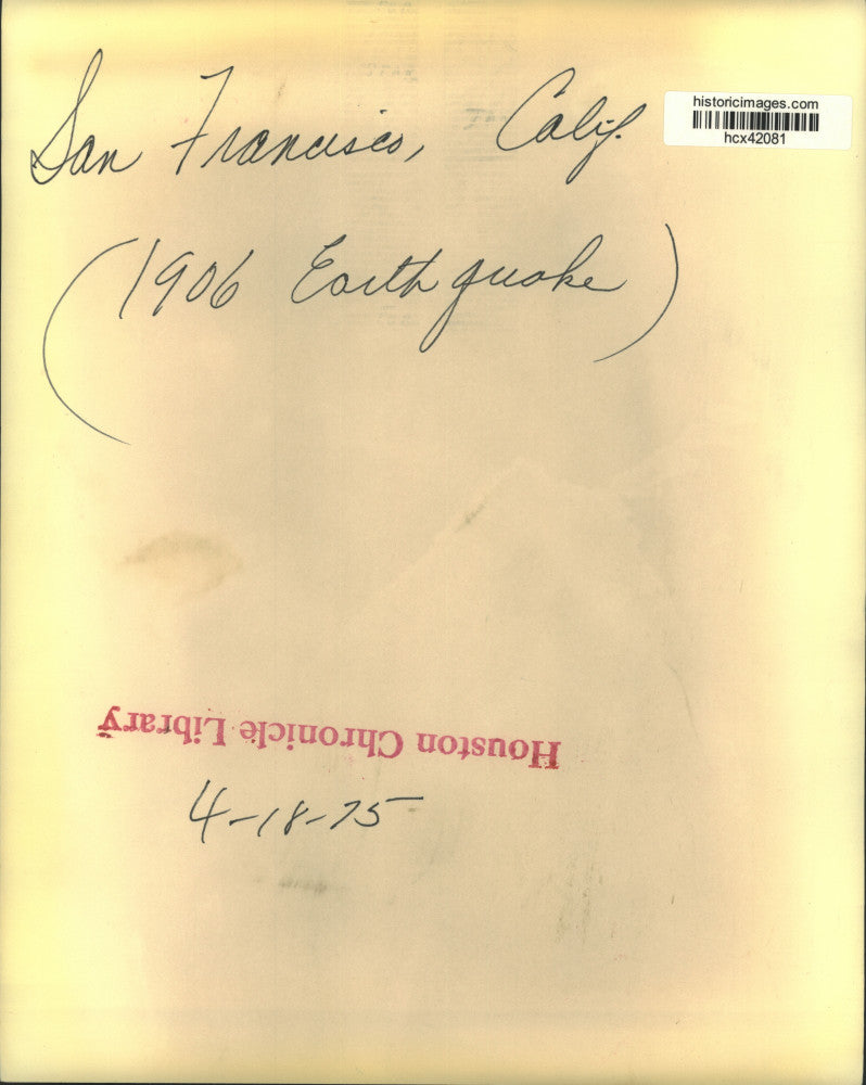 1906 Press Photo Call Building on fire after San Francisco fire - hcx42081