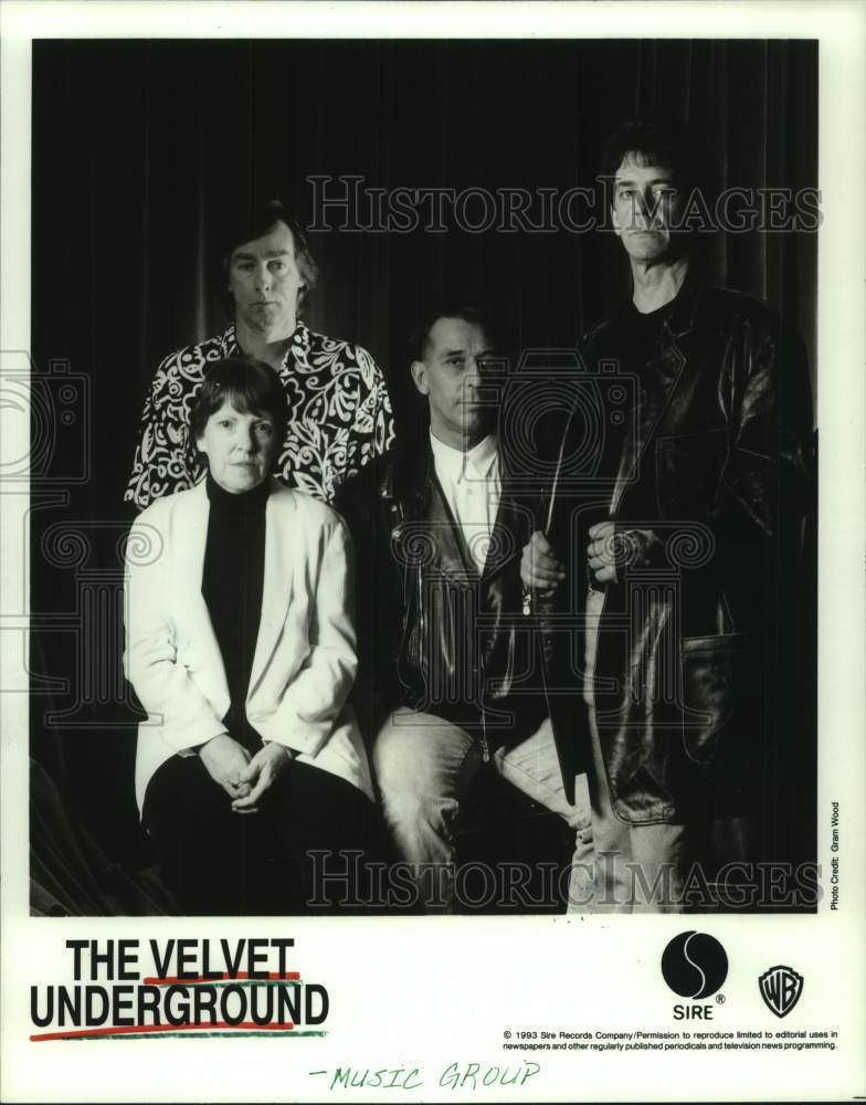 1993 Press Photo Members of the music group "The Velvet Underground" - hcx42210- Historic Images