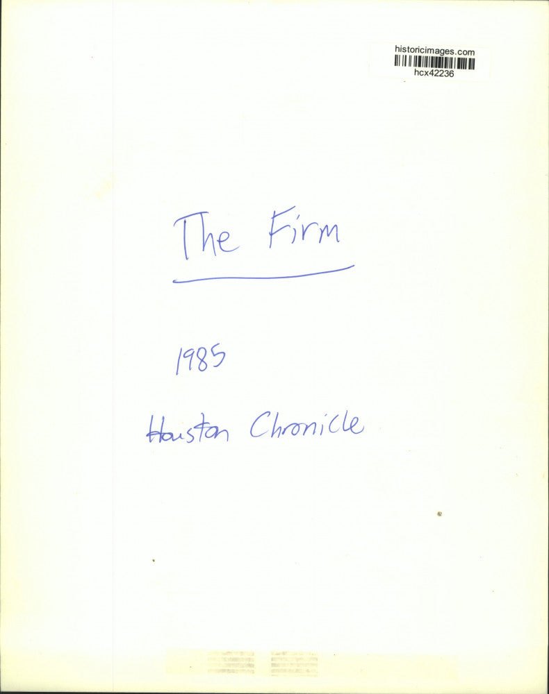 1985 Press Photo Rock band The Firm perform on stage - hcx42236