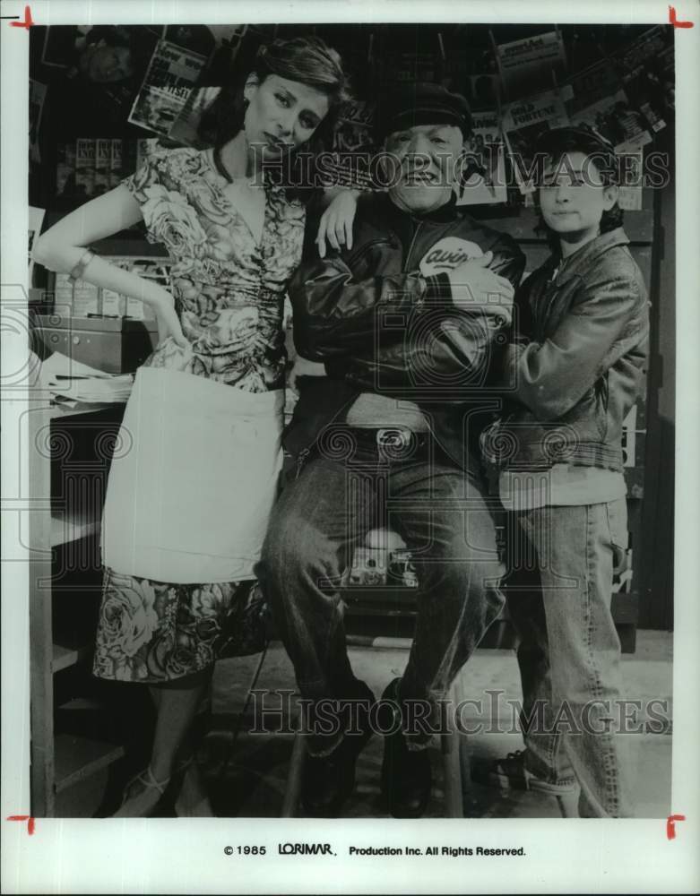 1985 Press Photo Redd Foxx, Rosana De Soto, Pamela Segall - &quot;The Redd Fox Show&quot;- Historic Images