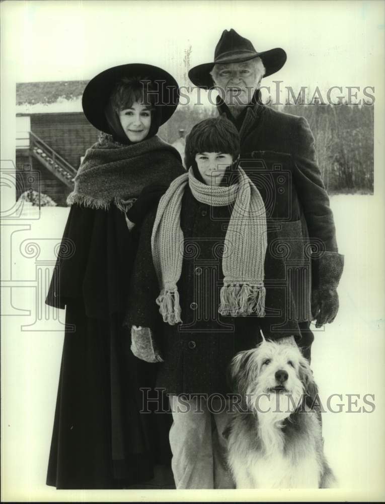 1986 Press Photo Cast of &quot;Stone Fox&quot; - NBC Family Special - hcx45727- Historic Images