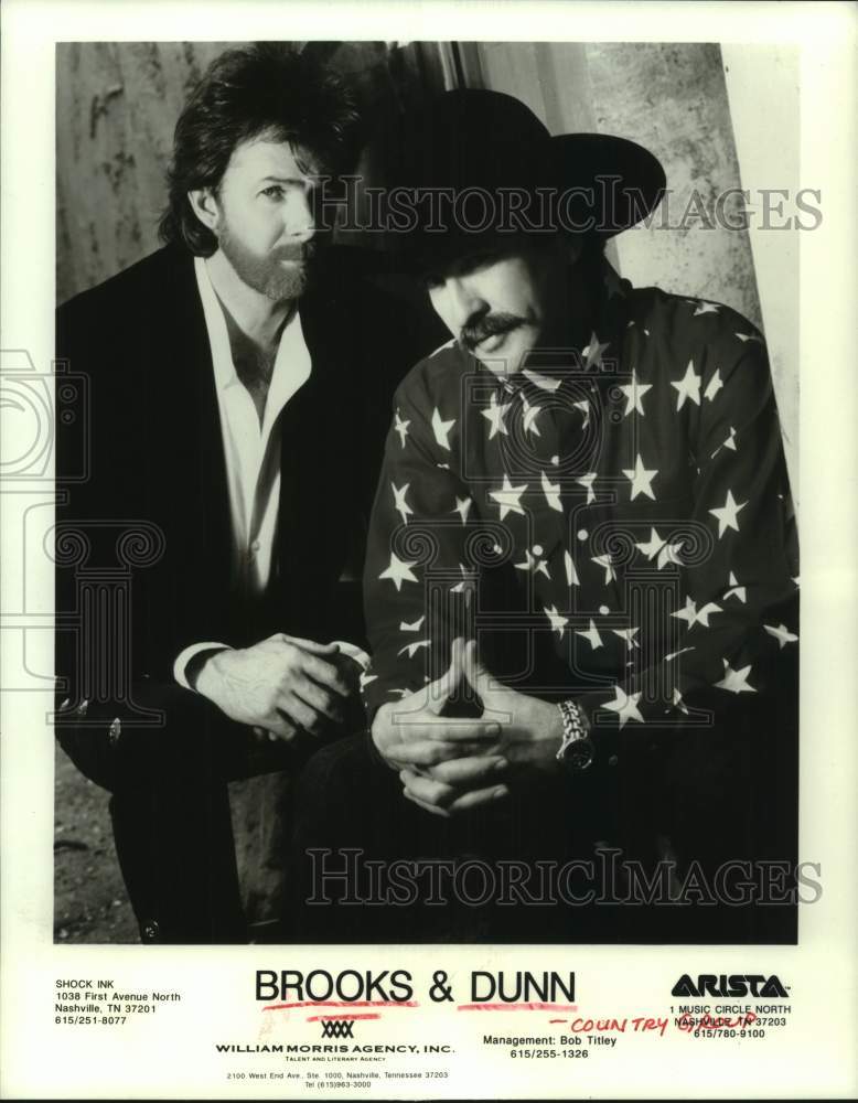 1994 Press Photo Brooks &amp; Dunn Country Group - hcx46037- Historic Images