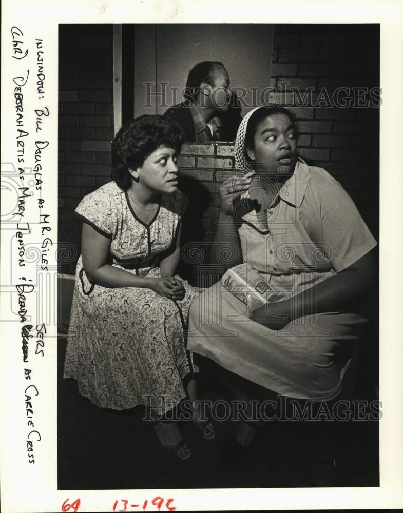 1984 Press Photo Cast at Houston's The Ensemble in play "227" from last season- Historic Images
