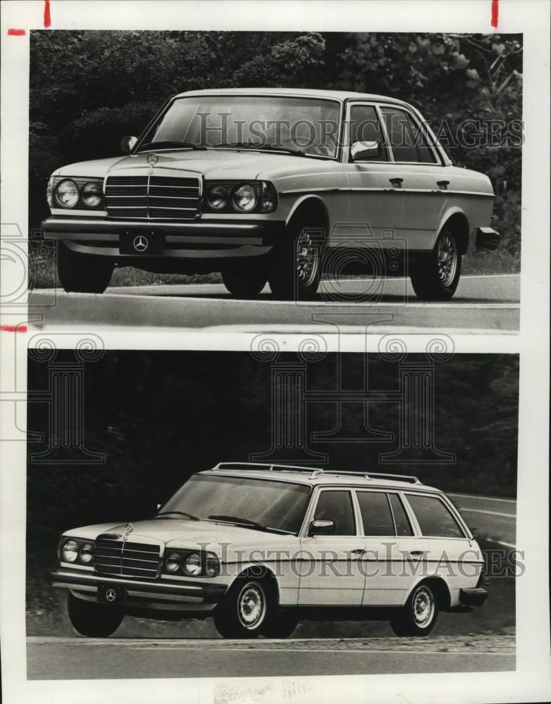 1985 Press Photo A Mercedes-Benz 300D sedan and 300TD station wagon - hcx46366- Historic Images