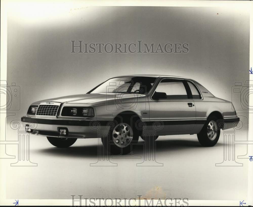 1982 Press Photo Ford Thunderbird Turbo Coupe can go from zero to 60 in seconds- Historic Images