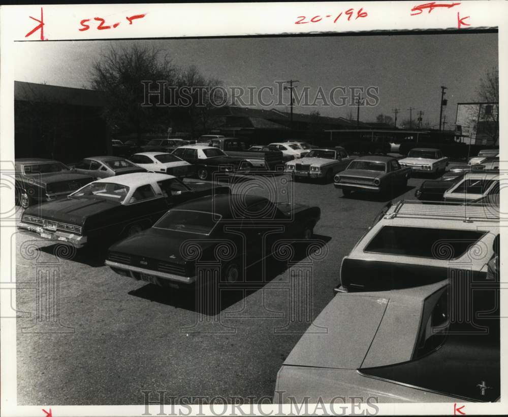 1978 Press Photo A crowded parking lot in Houston, Texas - hcx46629- Historic Images