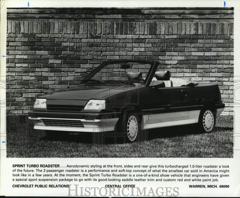 1983 Press Photo The Spring Turbo Roadster is a one-of-a-kind show vehicle- Historic Images