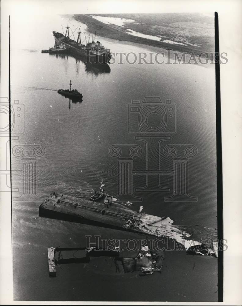 1968 Press Photo The charred remnants of the Christine - hcx46790- Historic Images