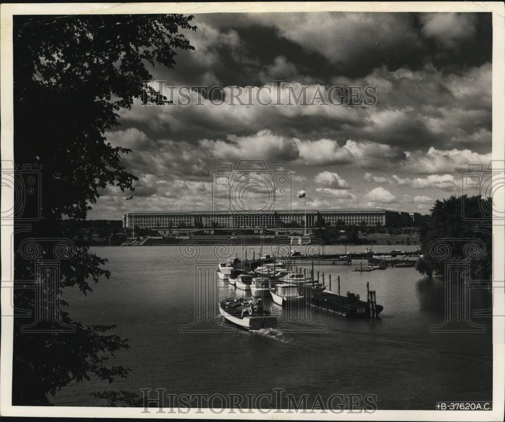 1950 Press Photo The Pentagon, nerve center of defense in Washington, D.C.- Historic Images