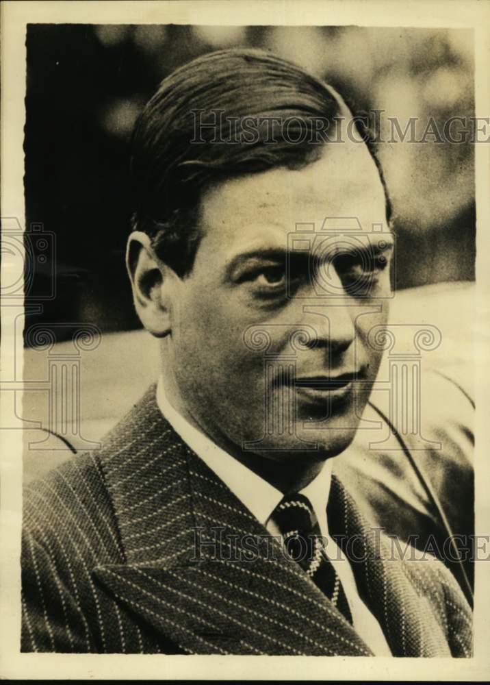 1934 Press Photo England's Duke of Kent, better known as Prince George.- Historic Images