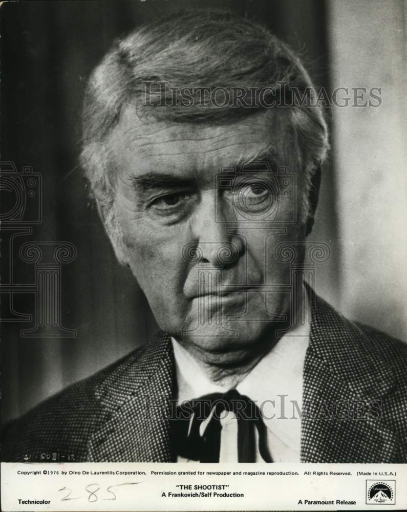 1976 Press Photo James Stewart, star of Paramount&#39;s &quot;The Shootist&quot; - hcx49795- Historic Images