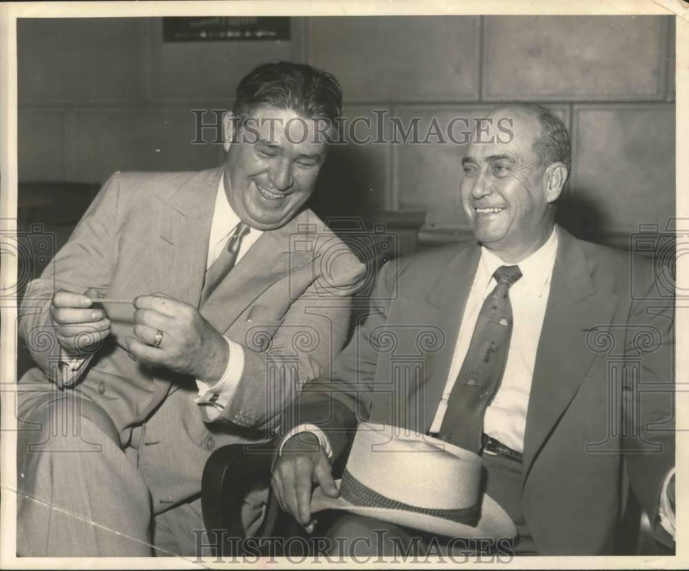 1954 Press Photo William Scott, former Houston District Attorney, with Colleague- Historic Images