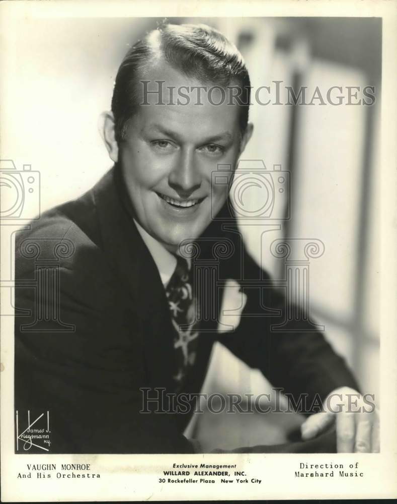 1956 Press Photo Vaughn Monroe, singer and band leader - hcx50761- Historic Images