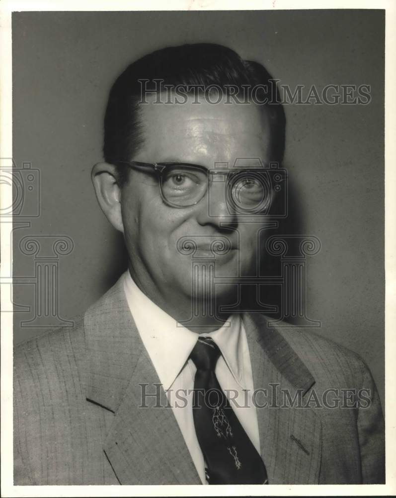 1956 Press Photo Foster Montgomery of Greater Houston Air Conditioning Council- Historic Images