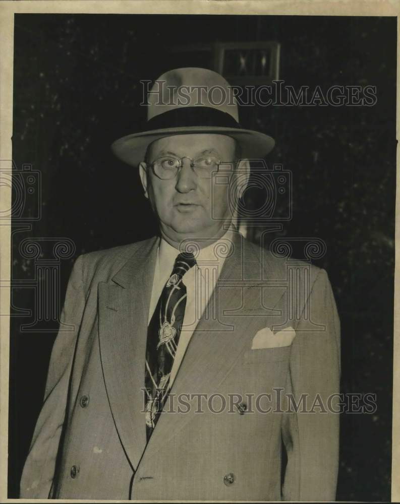 1950 Press Photo B.W. Payne, former police chief - hcx50927- Historic Images