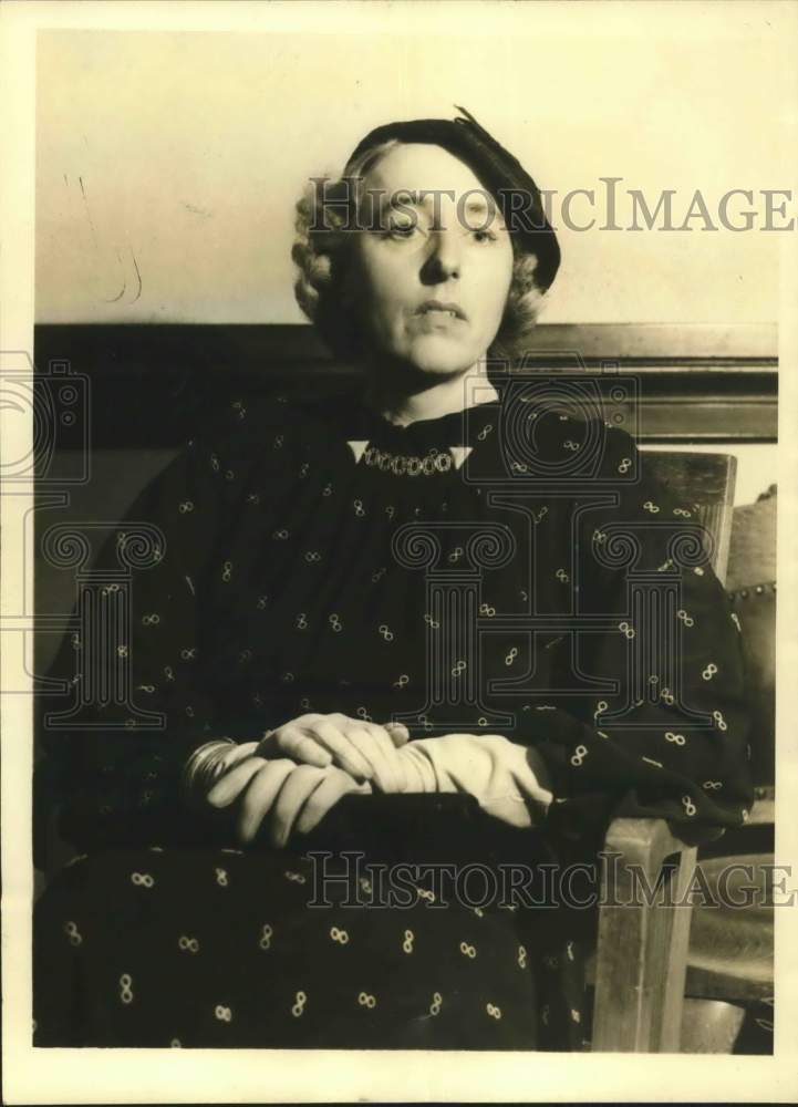 1934 Press Photo Eleanor Wilson McAdoo in Los Angeles divorce court - hcx51108- Historic Images